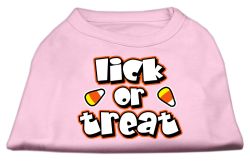 Lick Or Treat Screen Print Shirts Light Pink (size: L (14))