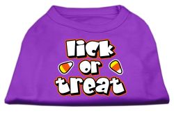 Lick Or Treat Screen Print Shirts Purple (size: L (14))