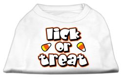 Lick Or Treat Screen Print Shirts White (size: L (14))