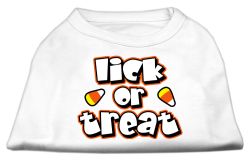 Lick Or Treat Screen Print Shirts White (size: L (14))